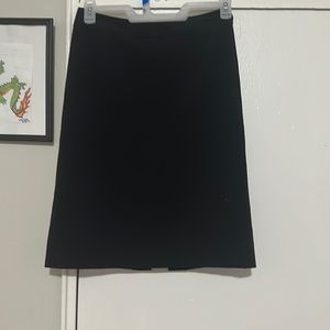 Black elegant knee length skirt